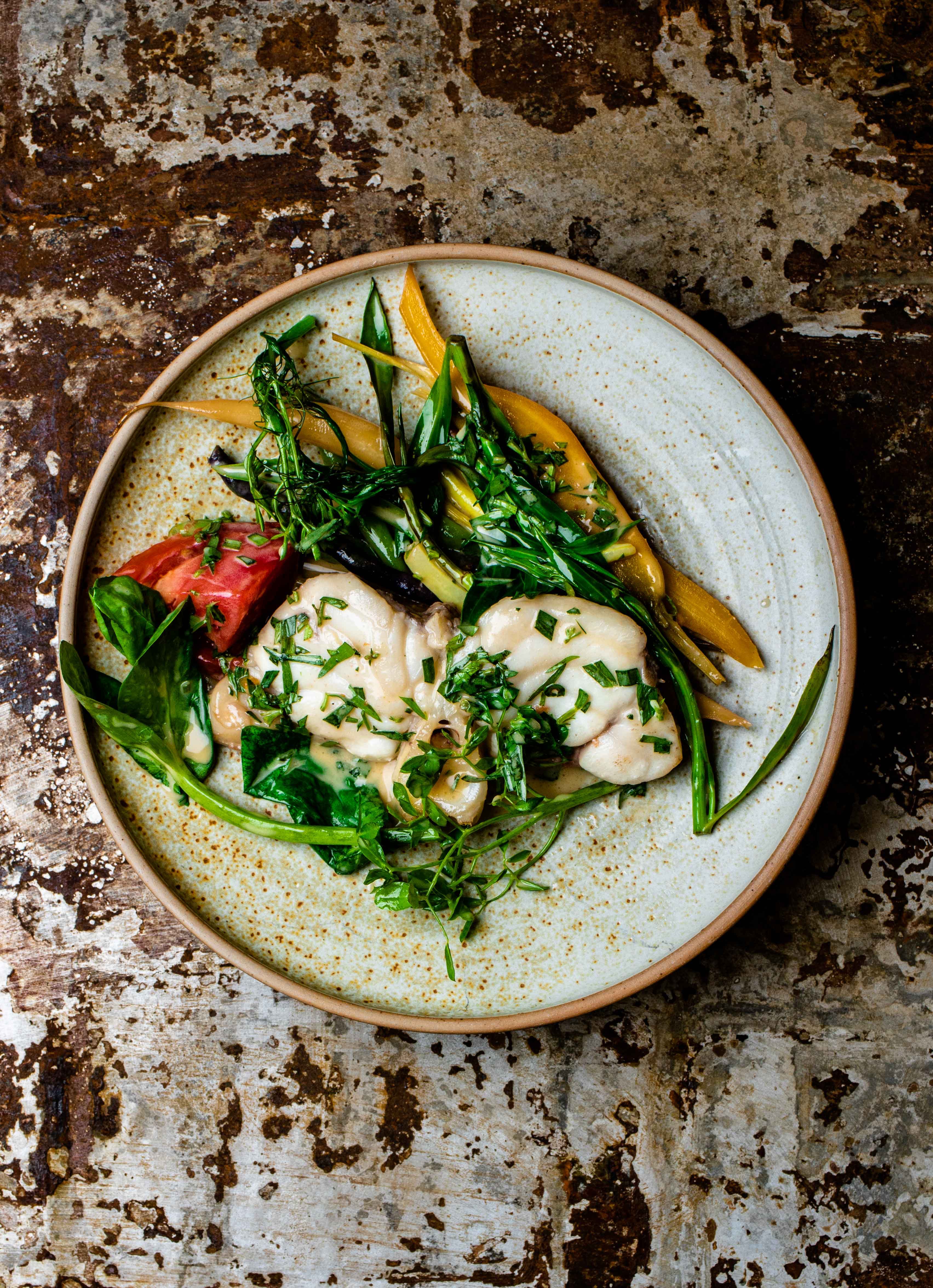 plate of vegetables