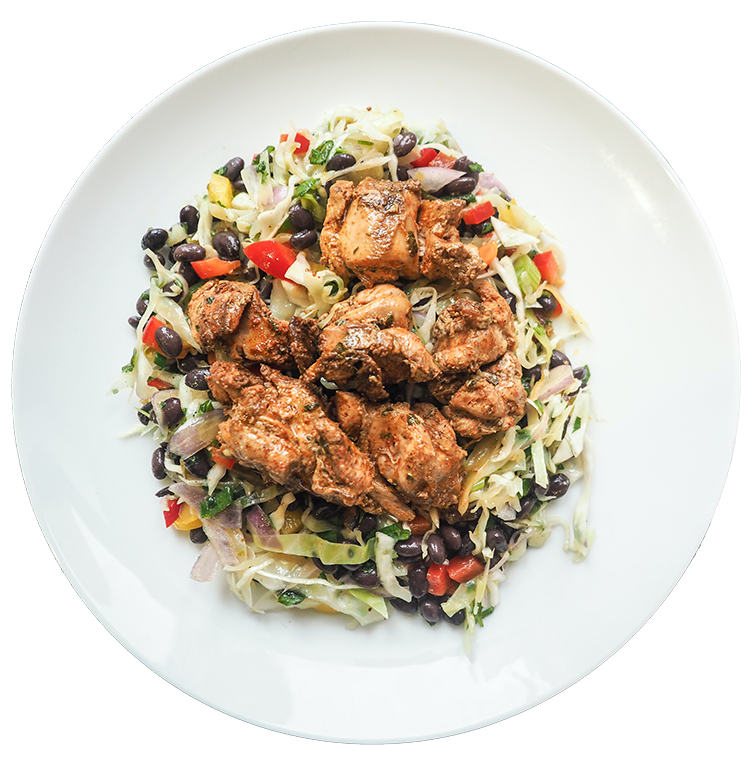 plate of chicken breat